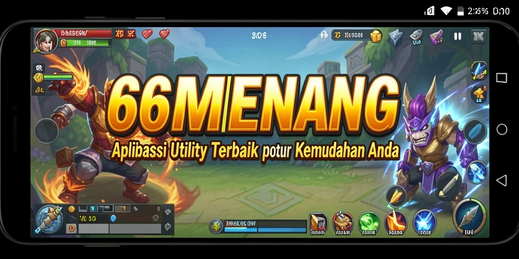 Tampilan antarmuka pengguna 66MENANG yang intuitif dan fungsional.