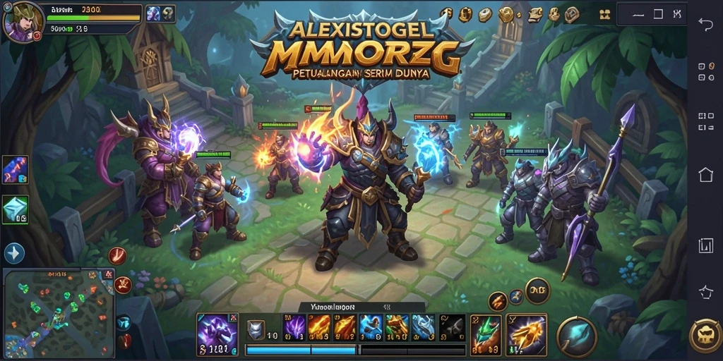 Tampilan gameplay seru dari ALEXISTOGEL dalam dunia MMORPG yang menakjubkan.