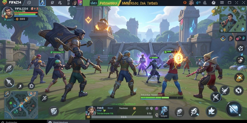 Tampilan menakjubkan dari gameplay MMORPG FIFA234 yang penuh aksi.