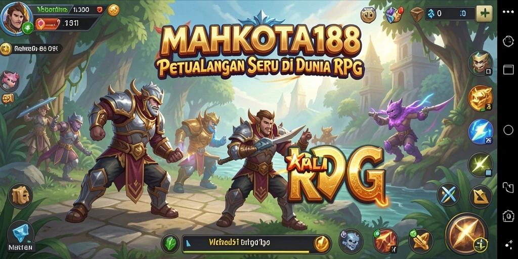 Tampilan gameplay seru dalam dunia fantasi MAHKOTA188.