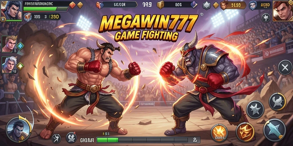 Gameplay seru dan mendebarkan dari MEGAWIN777 dalam pertarungan Fighting.
