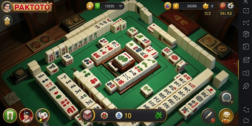Gameplay Mahjong PAKTOTO yang menarik dan menantang.