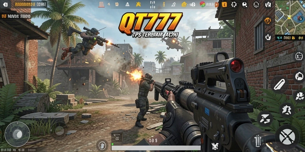 Tampilan gameplay QT777 yang penuh aksi dan strategi.