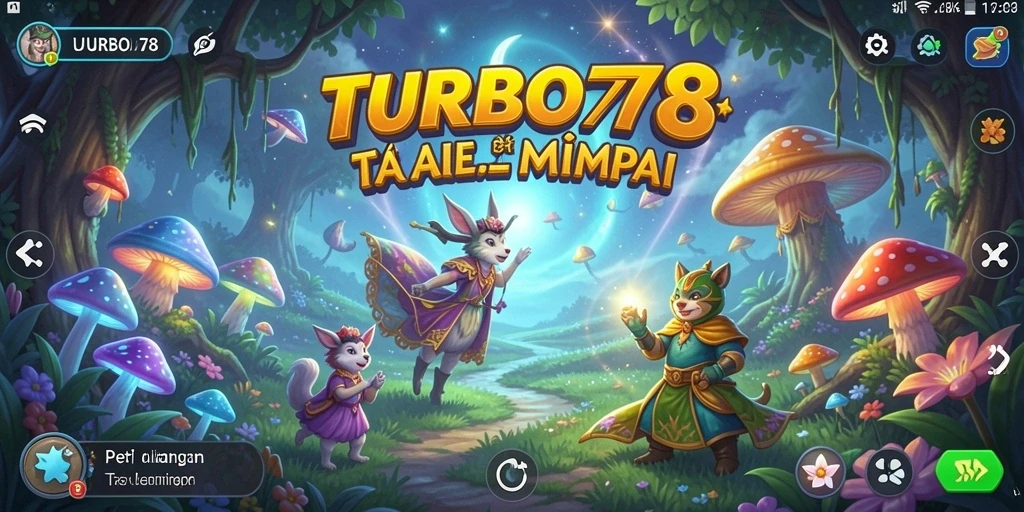 Screenshot utama TURBO78 menampilkan aksi seru dalam permainan petualangan.