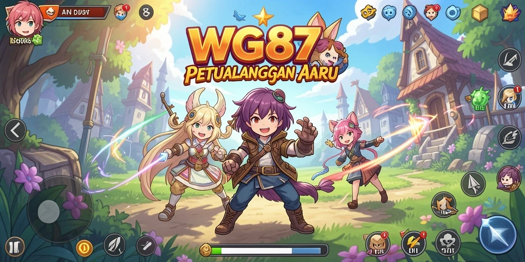 Tampilan gameplay menakjubkan dari WG87 dalam dunia Anime.